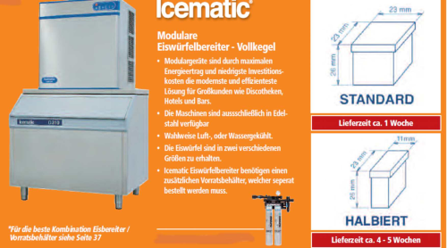 N 302 M und N 302 MW Modulare Eiswürfelbereiter Vollkegel-N302MM--icematic