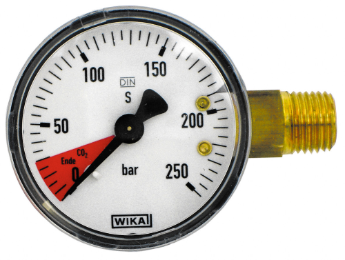 Inhaltsmanometer für Co2 Druckminderer-aeM-Inhaltsmanometer für Co2 Druckminderer,  Ersatzmanometer-getraenkezapfanlagen.net